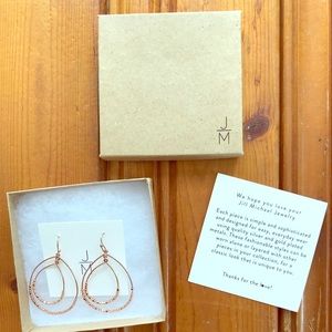 Jill Michael rosegold earrings
